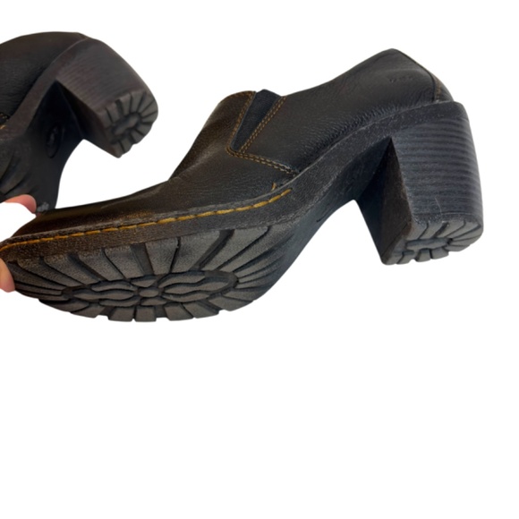 Black Pebble Leather Slip On Shoe Booties - Picture 3 of 16